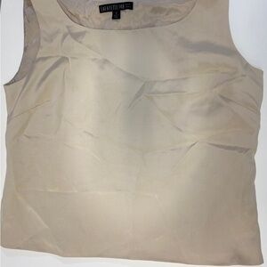 VINTAGE. Gorgeous Lafayette 148 New York Vintage Beige Top